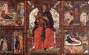 unknow artist Virgin and Child Enthroned with Scenes from the Life of the Virgin china oil painting artist